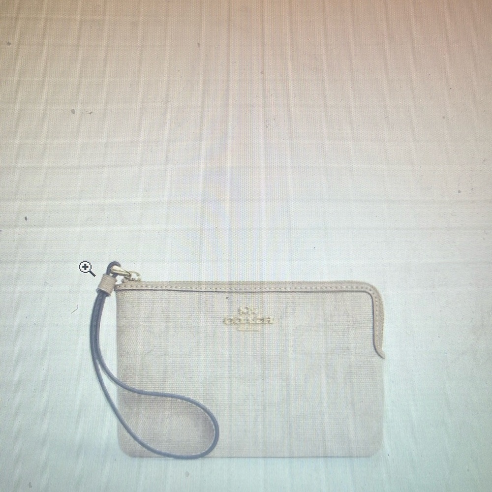 Corner Zip Wristlet With Signature Canvas